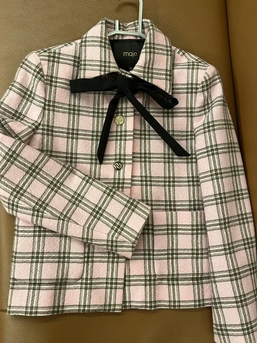 Maison Margiela Ribbon Wool Check Jacket