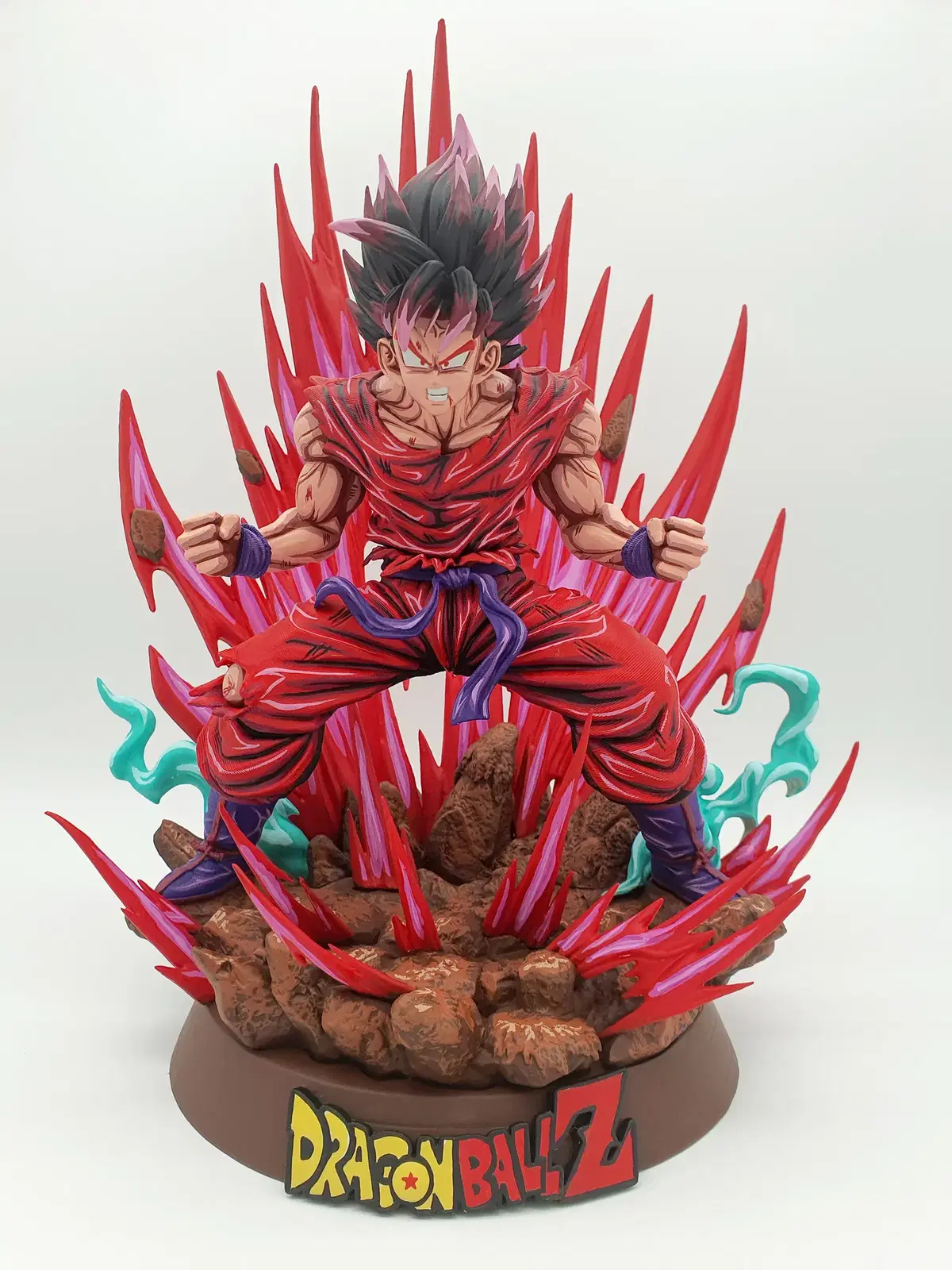 Dragon Ball First Lottery Kaioken Son Goku 2D Anime Painted Repainted Figure