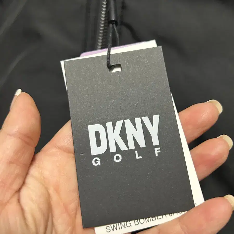 DKNY 봄버 자켓 얇은 패딩 M 골프의류 새옷 실측가슴104cm총장60