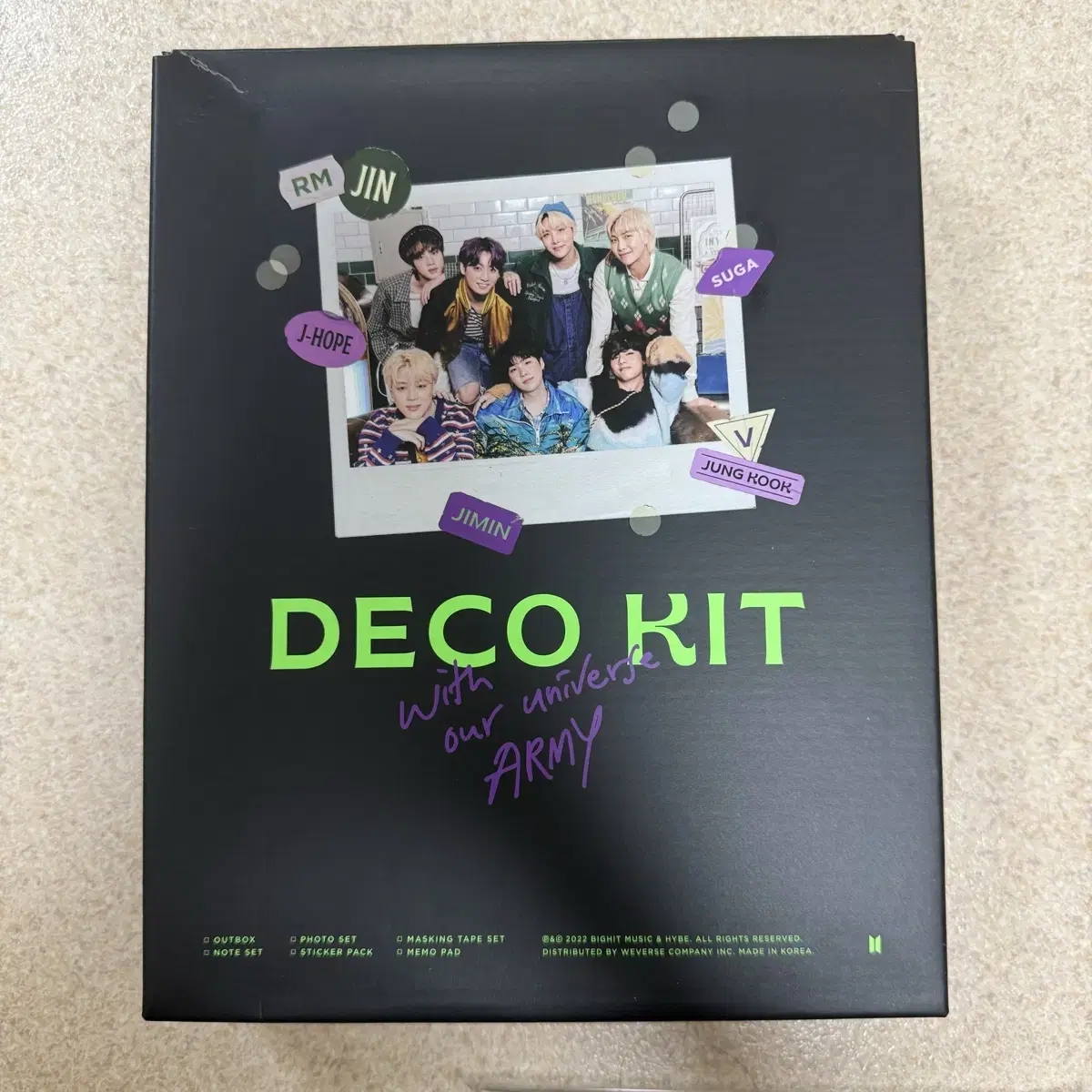 I'll take the bangtan deco kit wts.