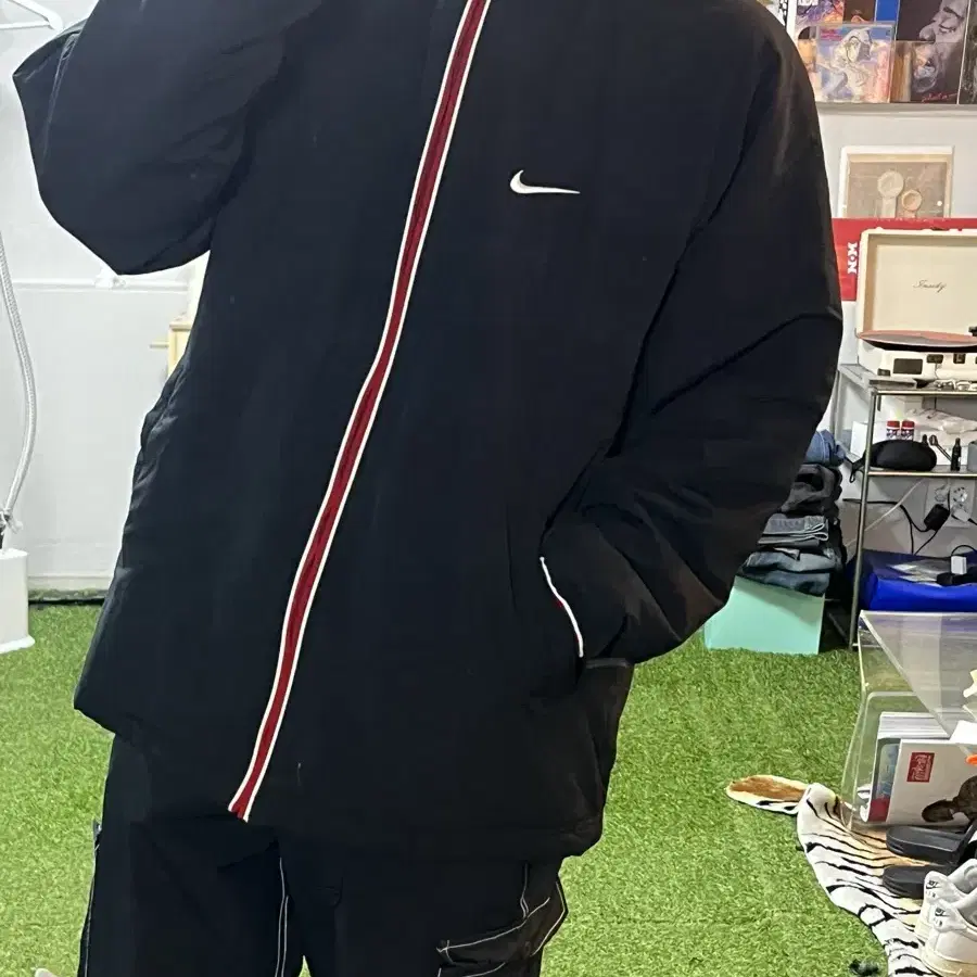 나이키 올드스쿨 배색 점퍼 Nike