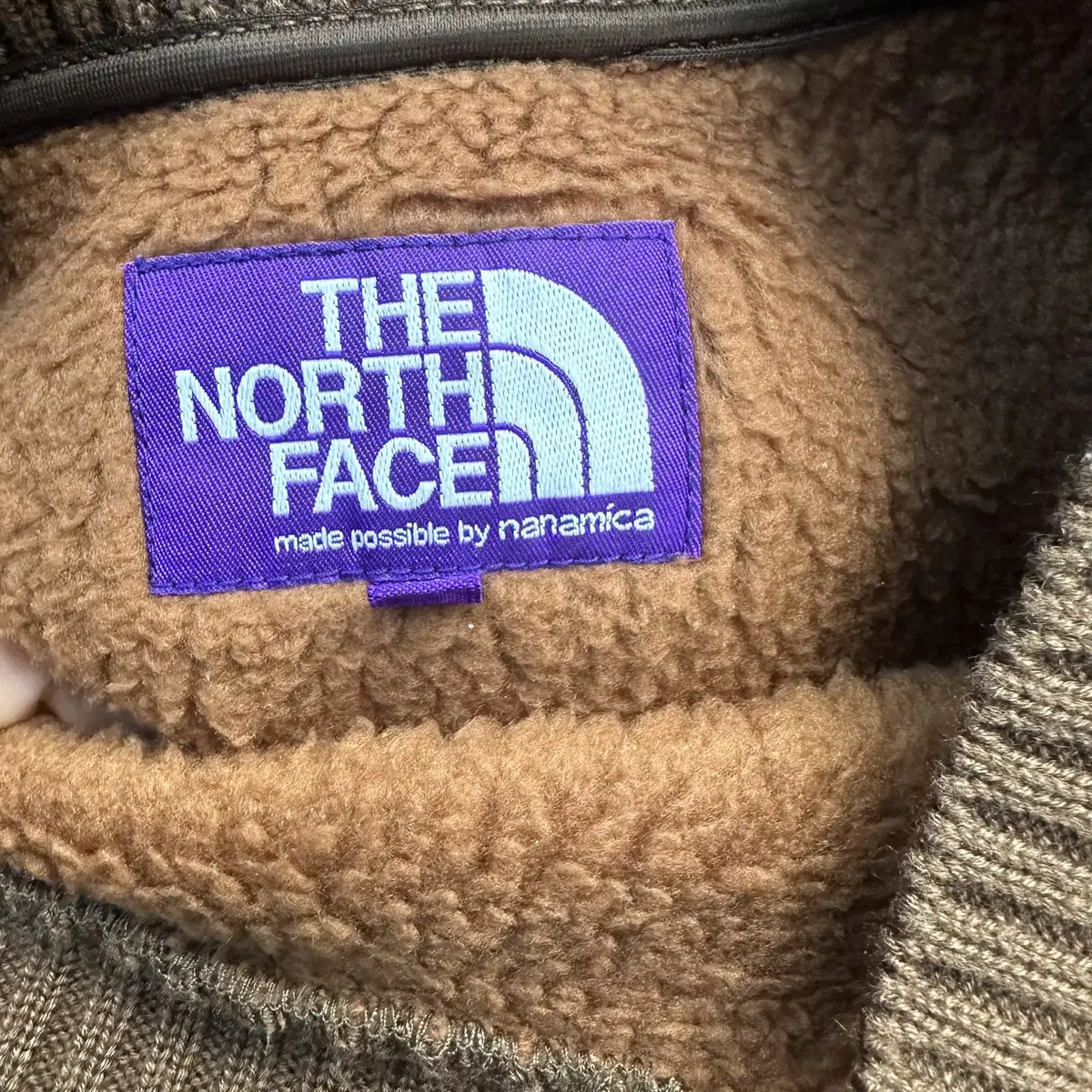 The north face purole label 후리스