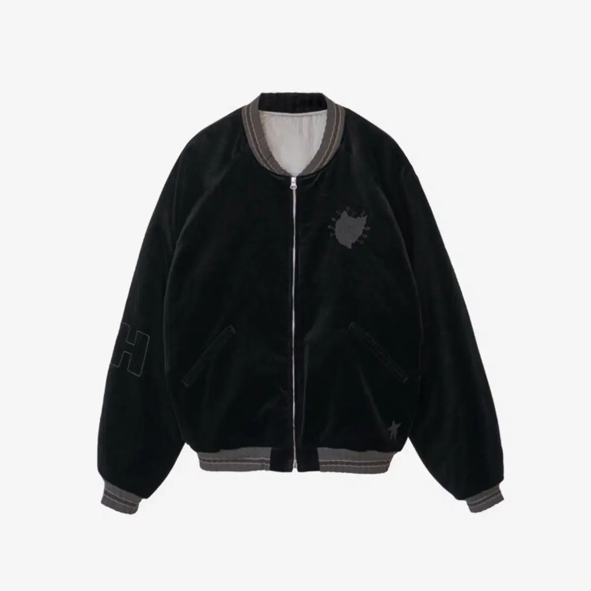 [3] Polythene Hank Velvet Suede Jacket Black