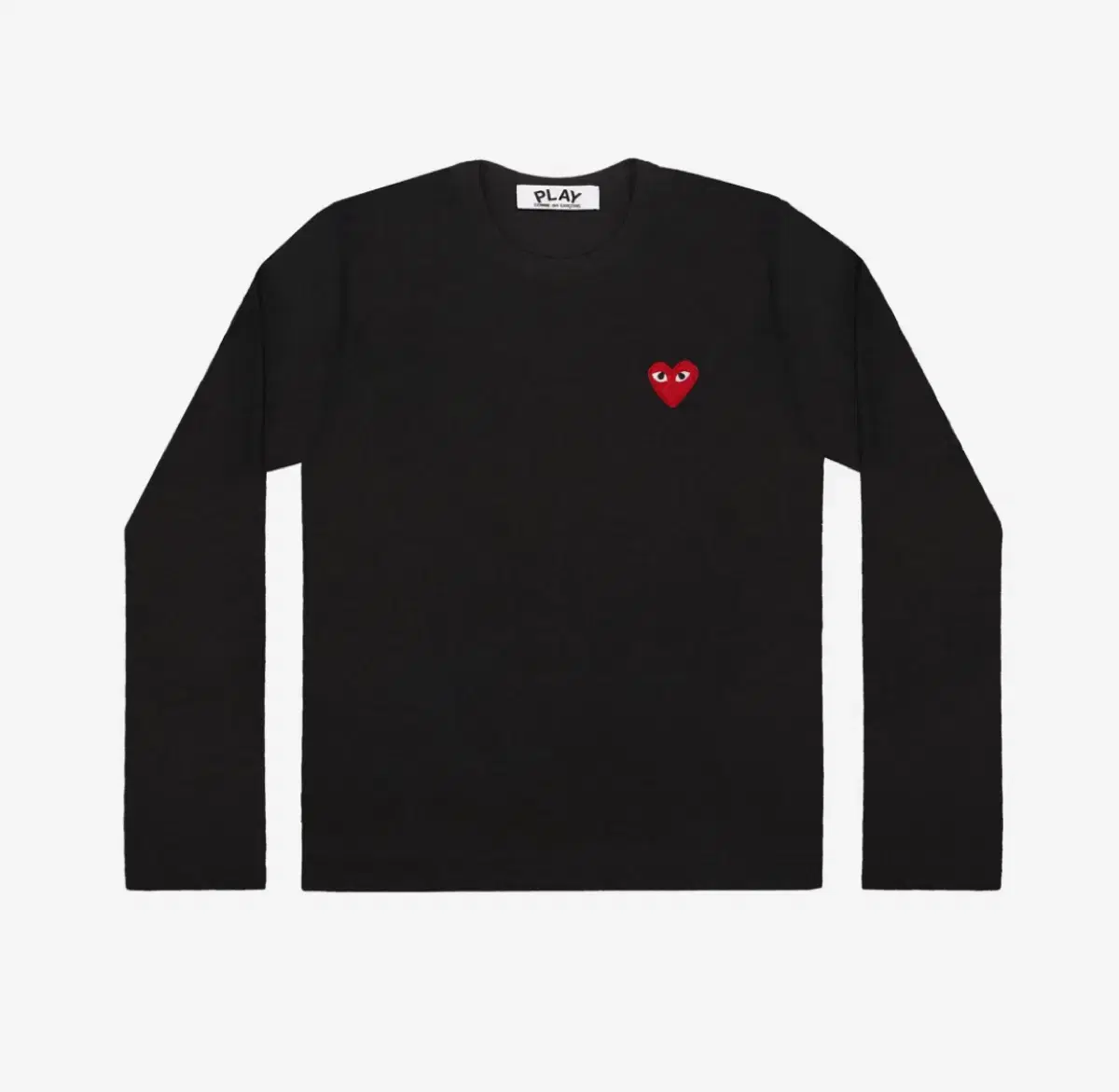 New Arrivals)Play Comme des Garçons Long Sleeve T-Shirt Black XL