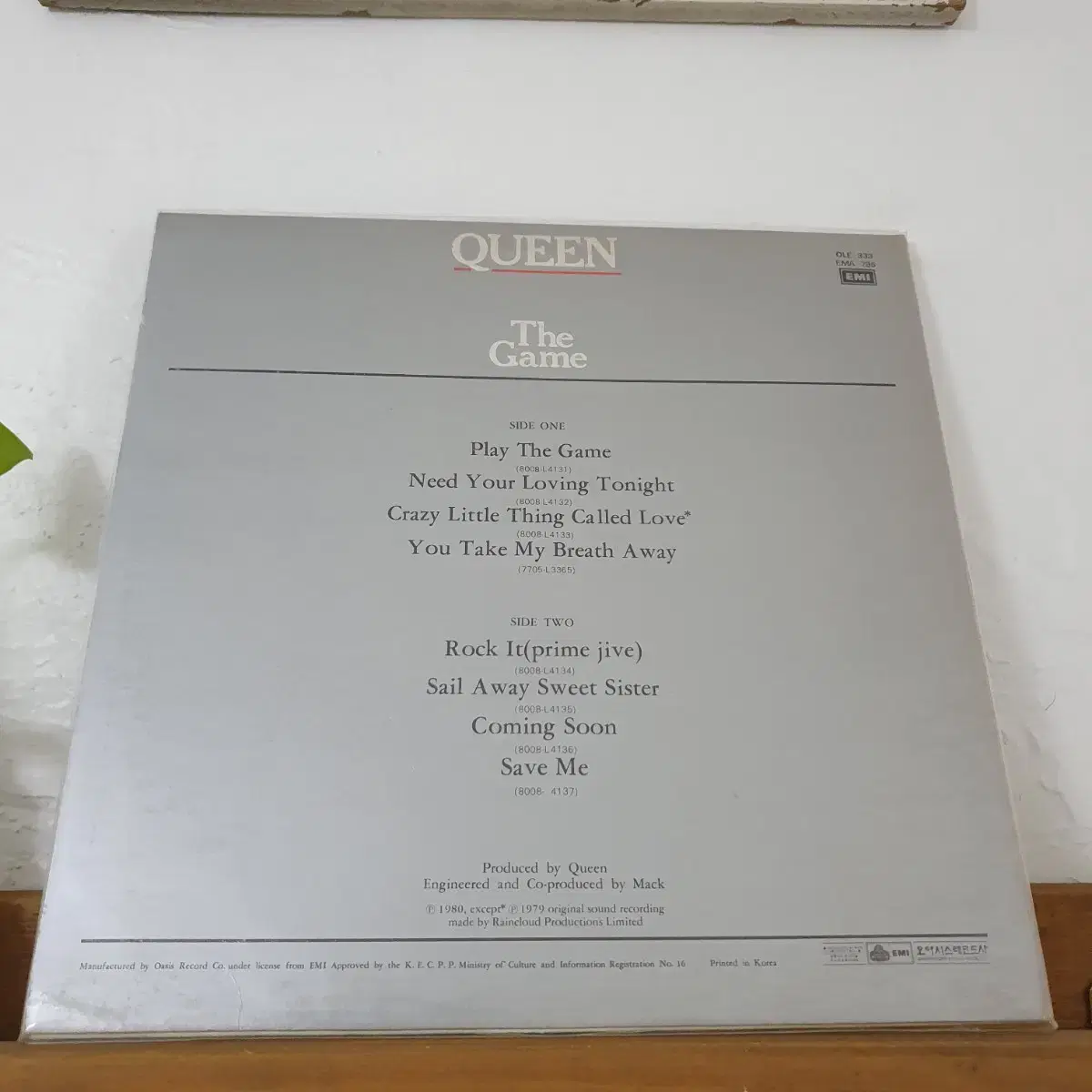 QUEEN  LP  1980   THE  GAME