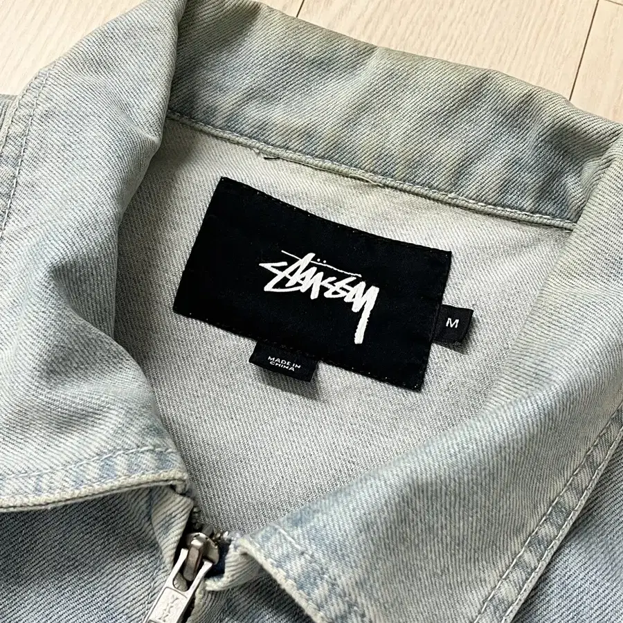 [빈티지] 90s 00s stussy 스투시 연청 데님 자켓 M (100