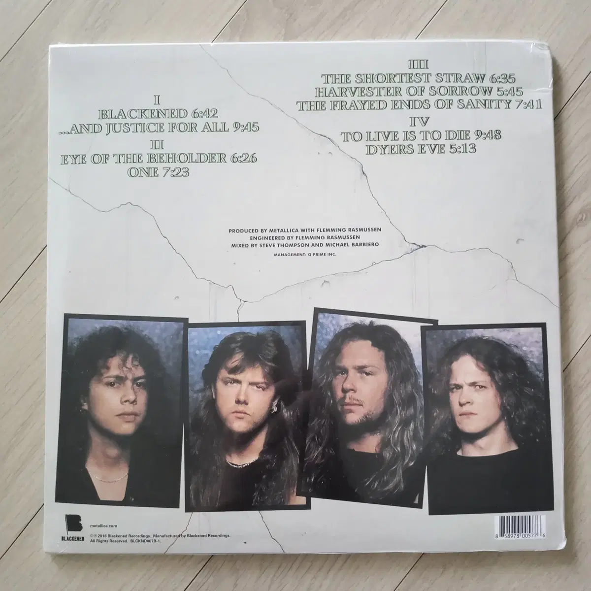 Metallica 메탈리카 4집 And Justice for All LP