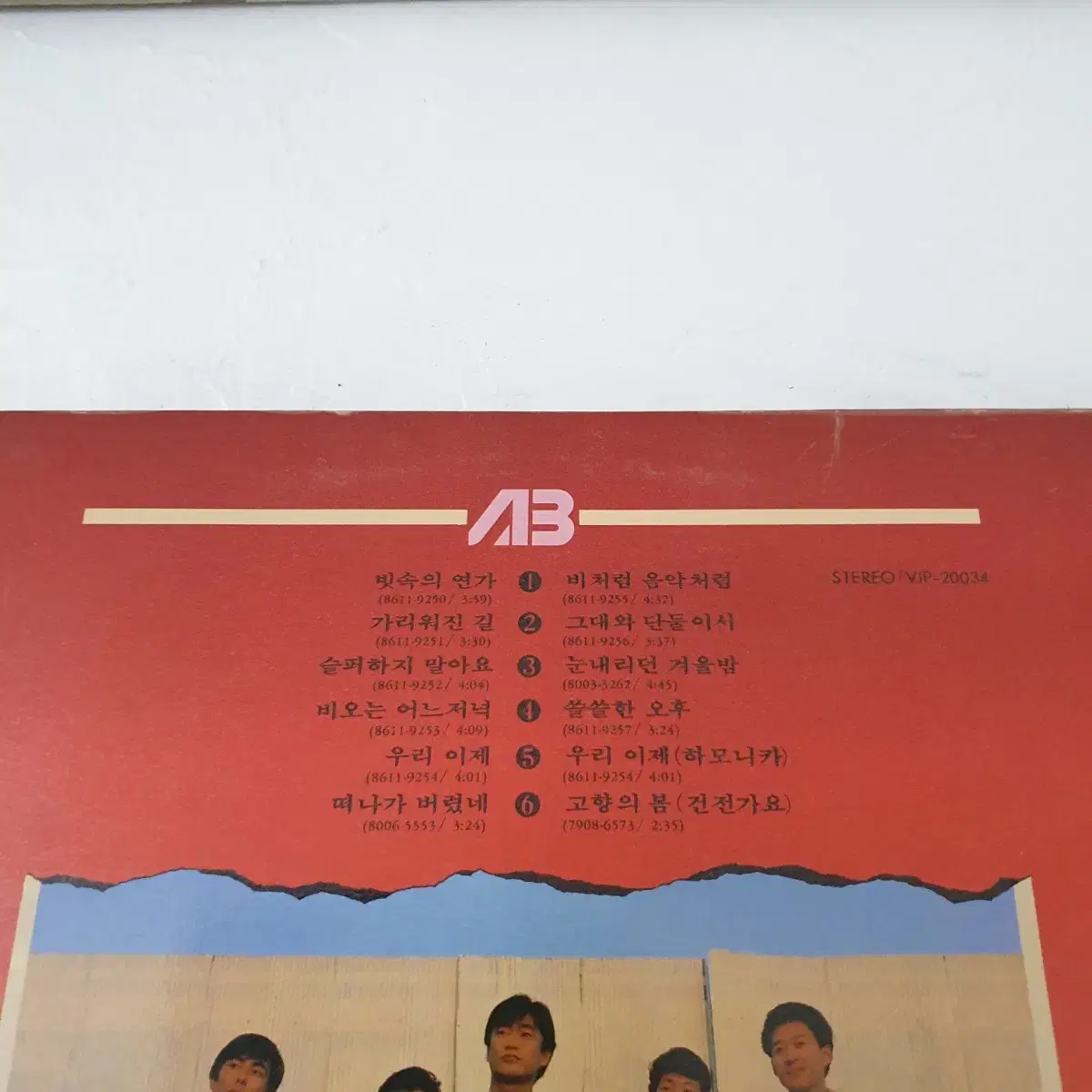 김현식3집 LP  1986  비처럼음악처럼   가리워진길