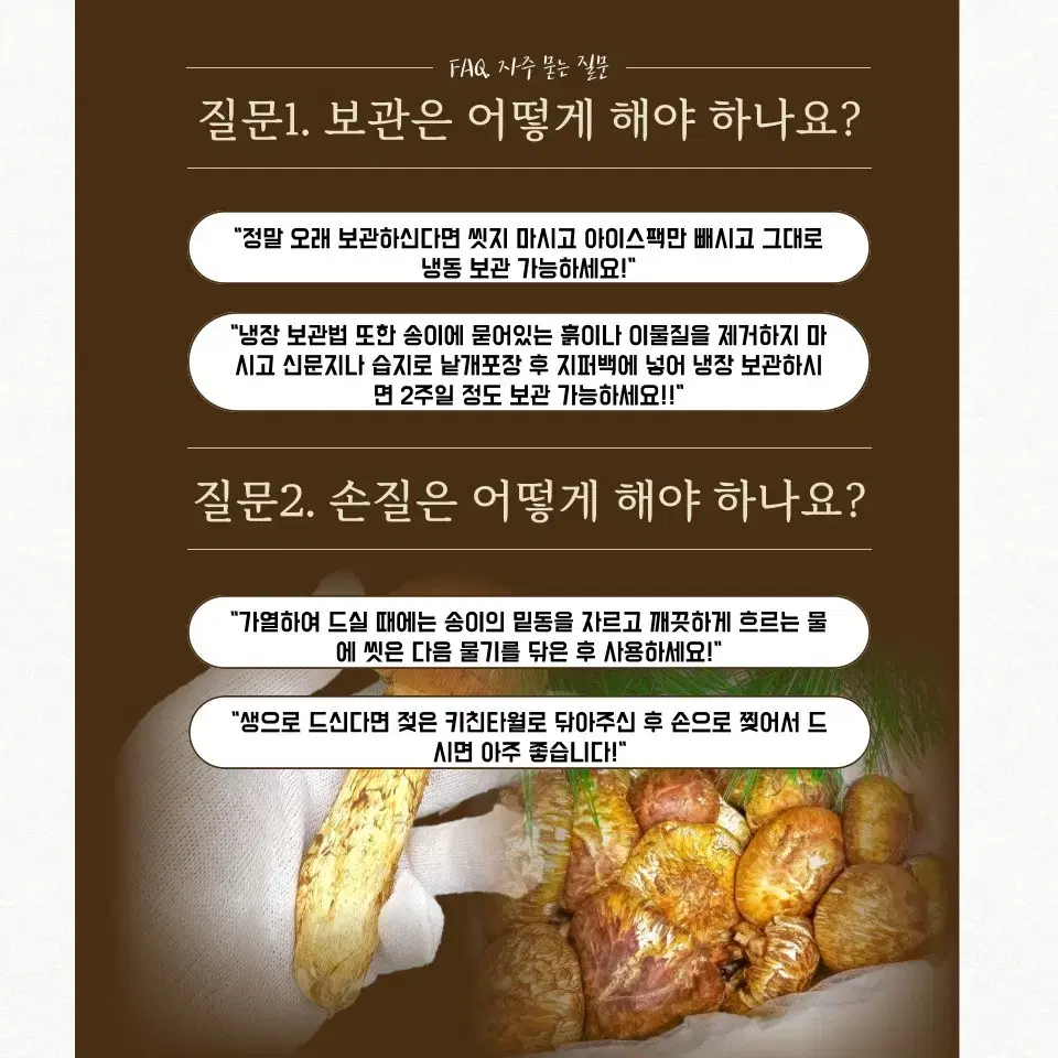 자연산 송이버섯 수입산 1kg 500g