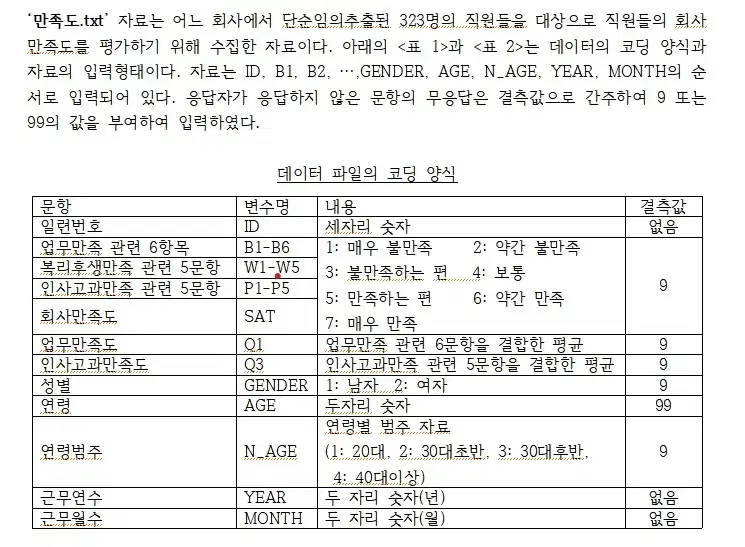 spss 코딩 외주