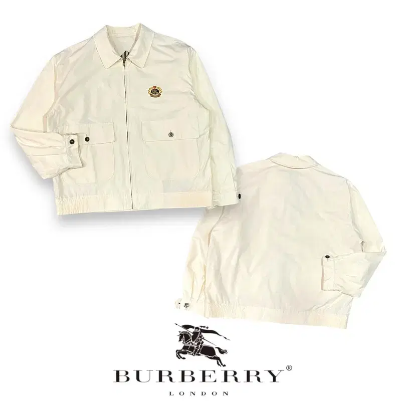 Burberry 90s Crest Embroidered Swing Jacket Y07359