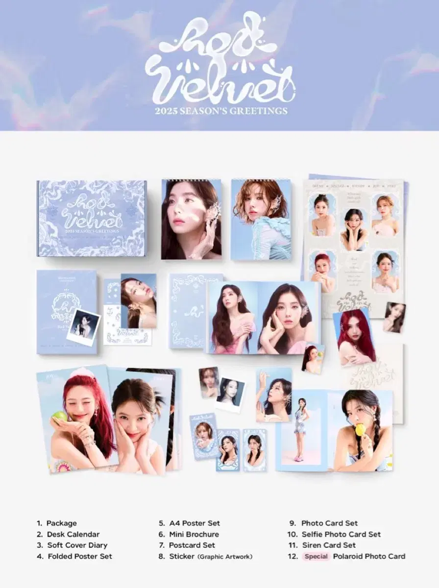 Red Velvet 2025 season's greetings seasons greetings Site pre-order benefit unreleased photocard Buncheol