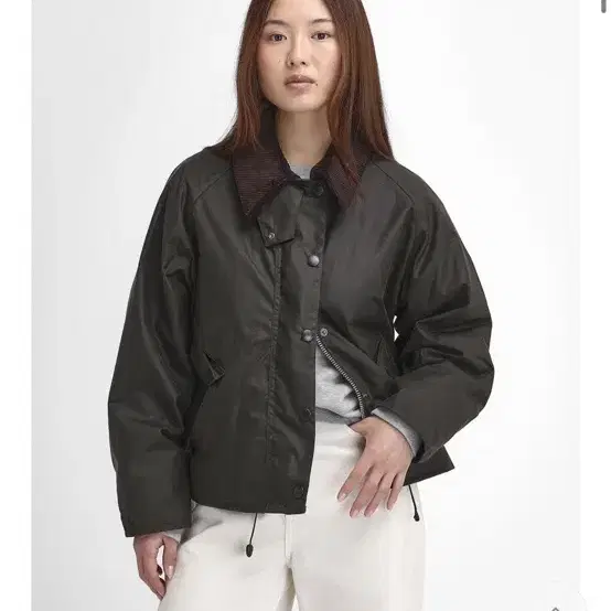 네고가능) 바버 스페이 왁스 자켓 세이지 색상 barbour