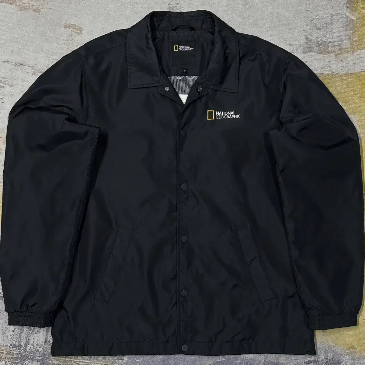 National Geographic Big Logo Coach Jacket