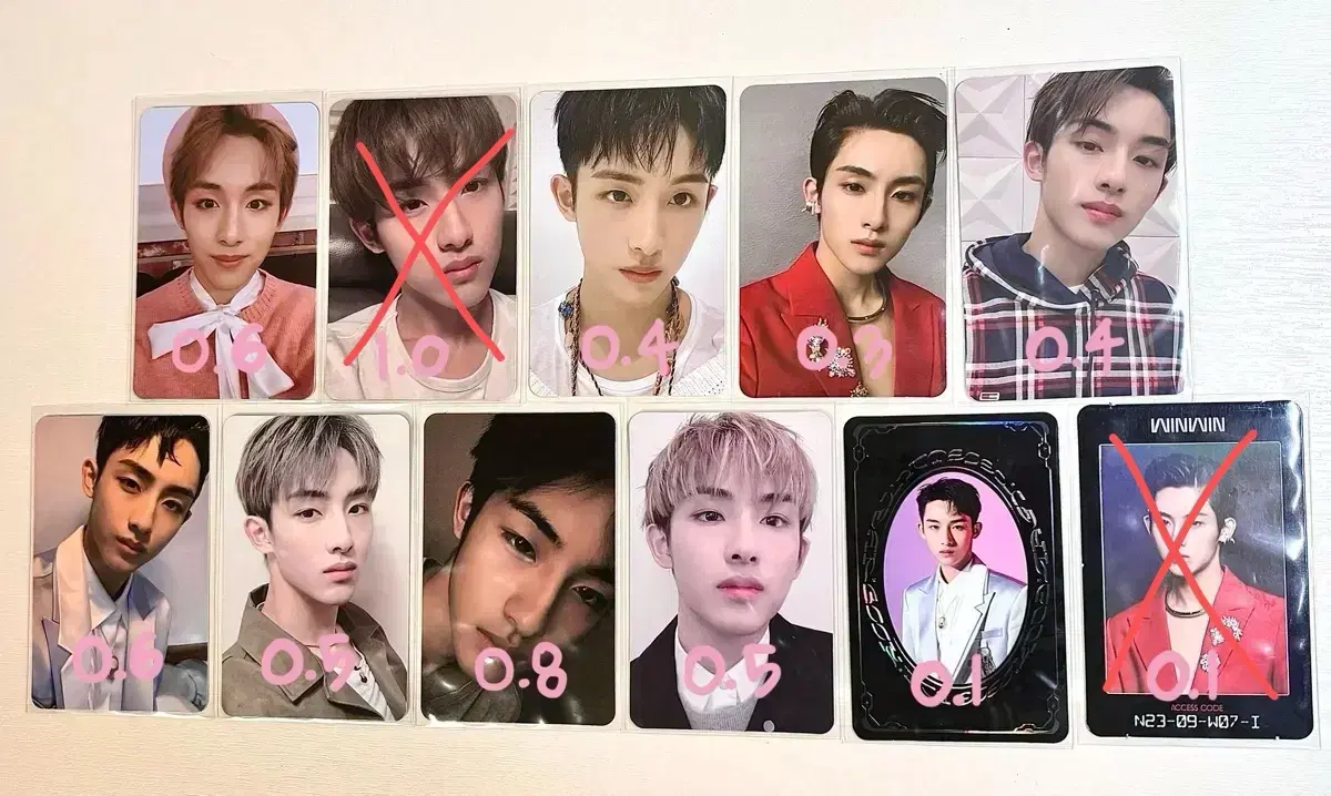 NCT nct 127 Wayv way v winwin Dongxing photocard WTS