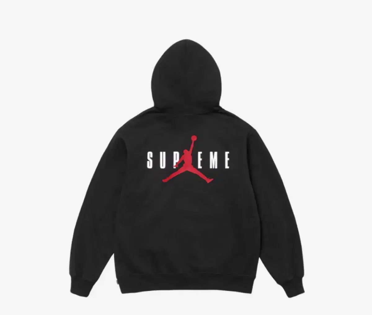 Supreme x Jordan Hooded Sweatshirt Black - 24FW