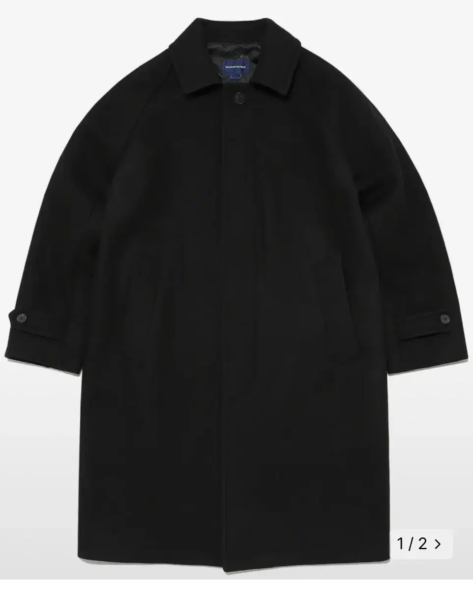 디스이즈네버댓 울 오버 코트Wool Over Coat Black