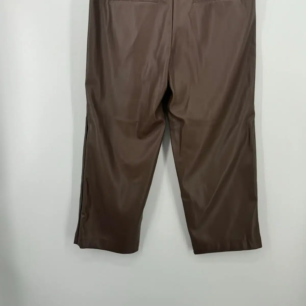 A&D 가죽 벨티드 와이드 슬랙스 (88 size / BROWN)