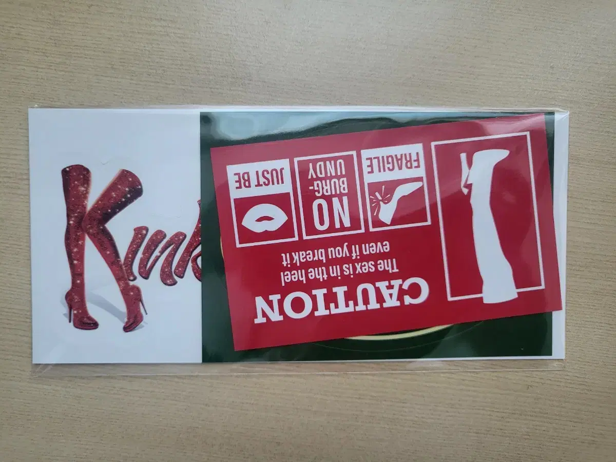 Kinky Boots Welcome Kit Removable sticker Set of 3 (unused)