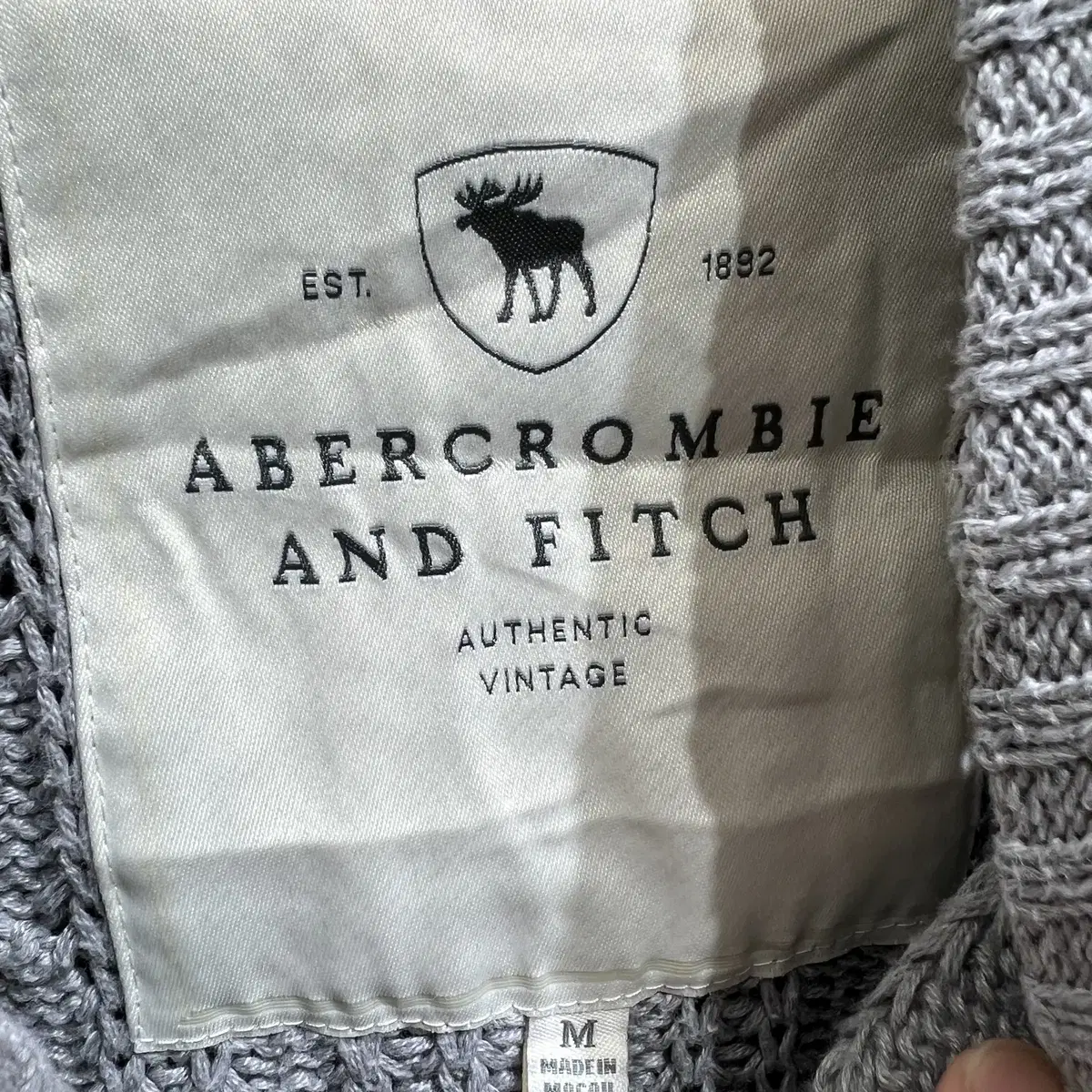 ABERCROMBIE 케이블 니트 가디건