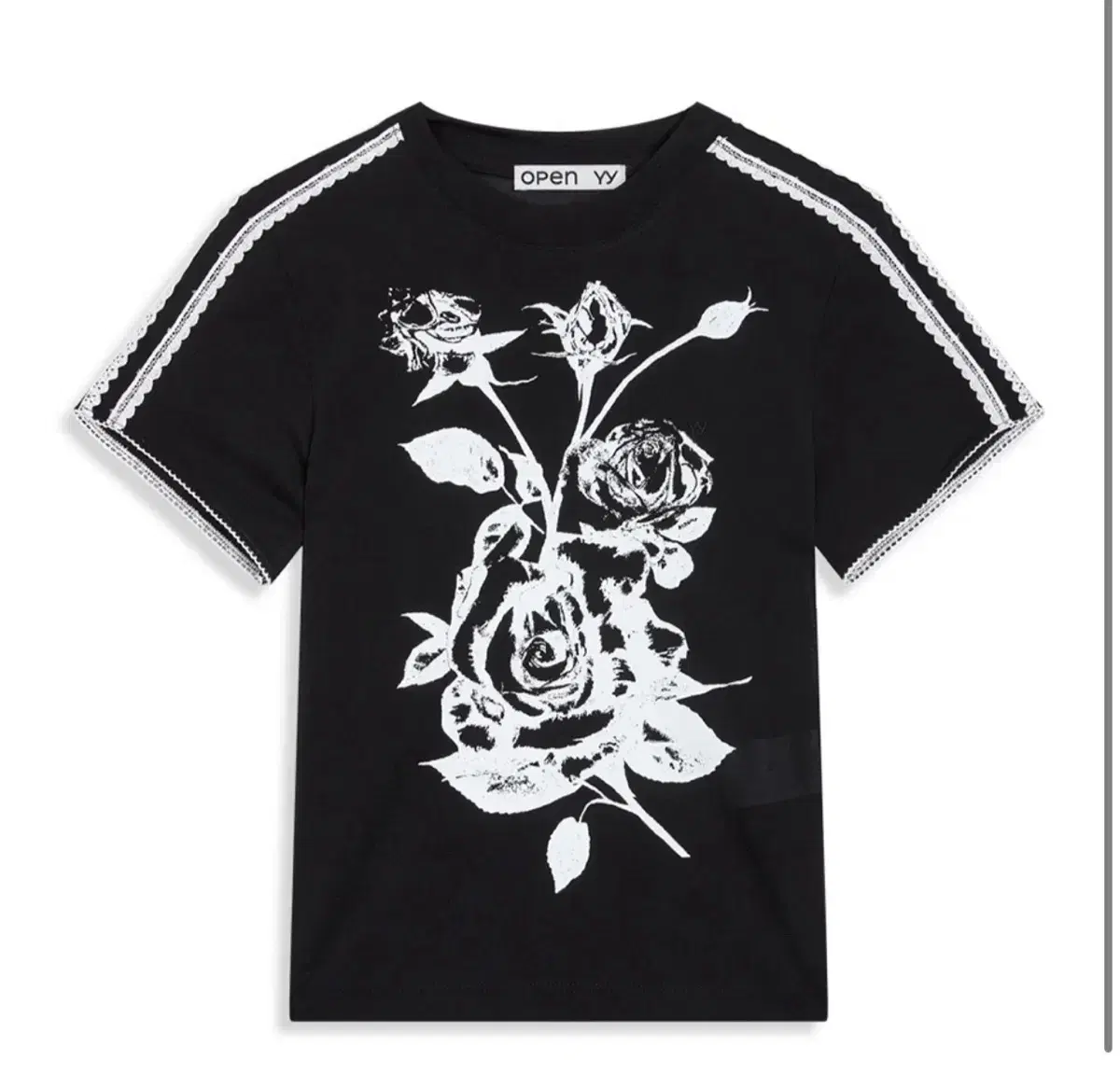 New Arrivals| Open Yy Open Yy rose baby tee rose baby tee