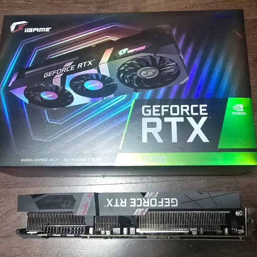 (풀박스)컬러풀 IGAMES ULTRA OC RTX 3080 그래픽카드