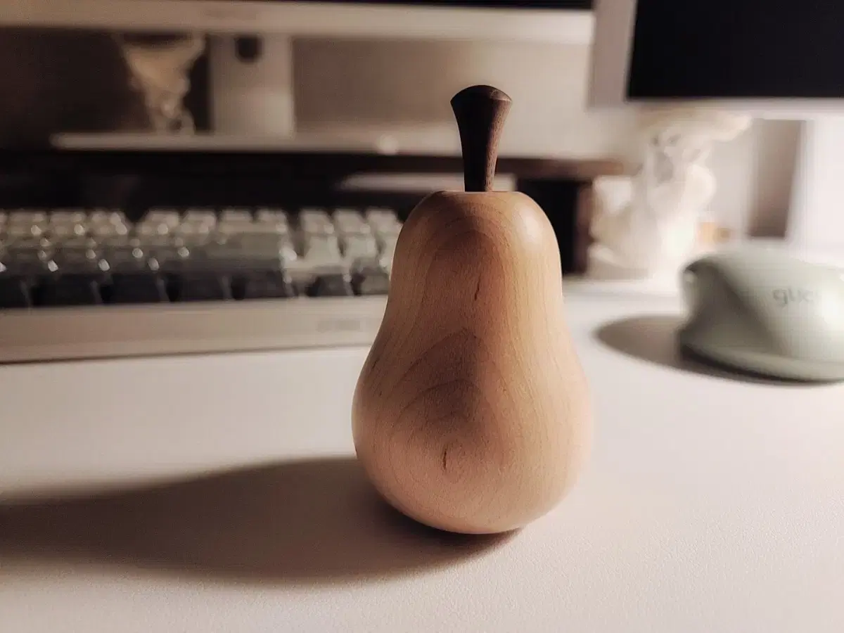 빈공간 pear object 서양배 원목 우드 오브제