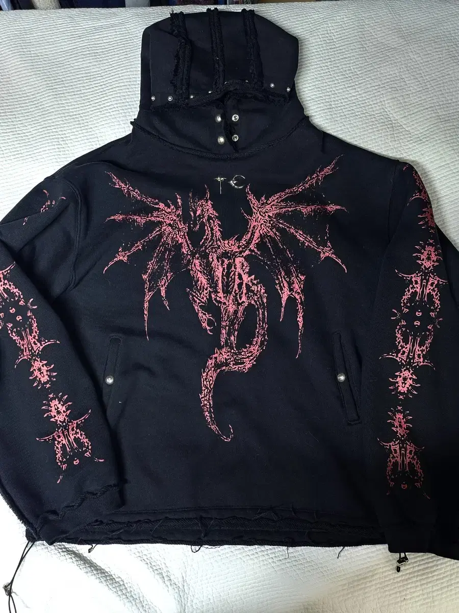 Thugclub Dragon Stud hoodie 3