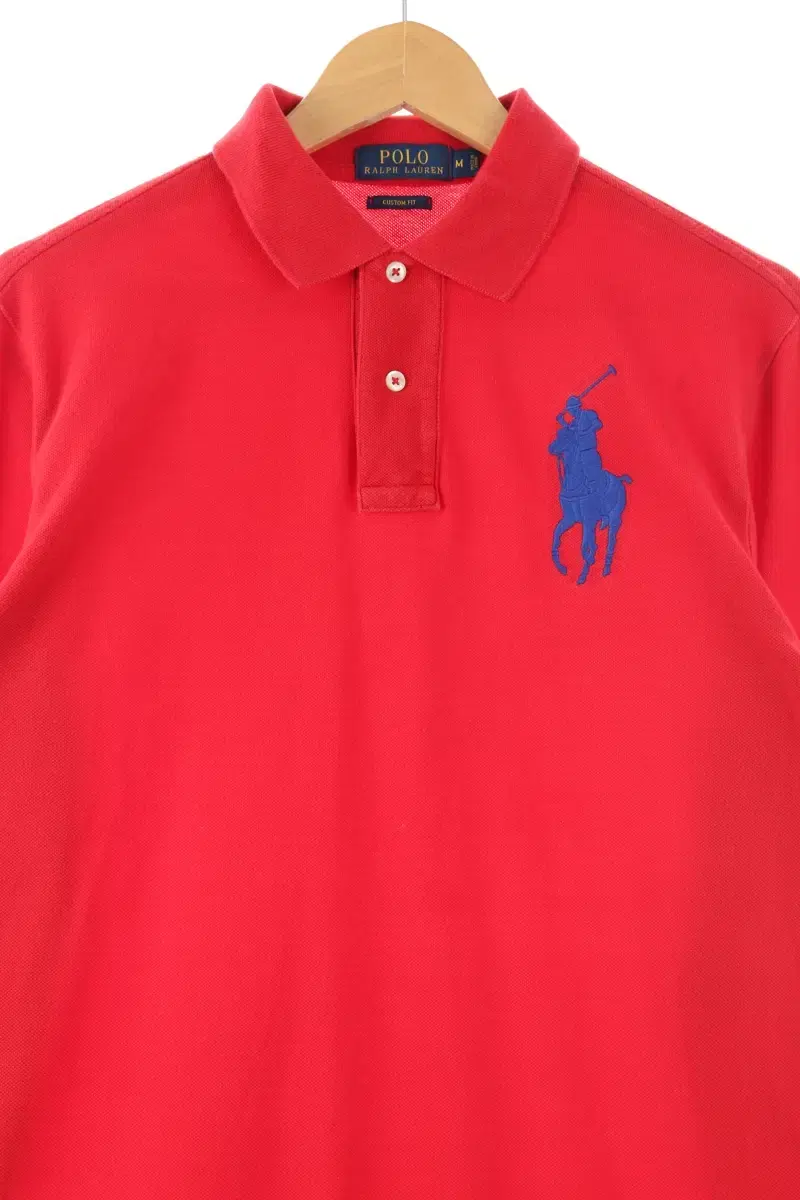 (M) Polo Ralph Lauren kara Long-sleeved T-shirt Red Big Pony Amechaji-FCBE