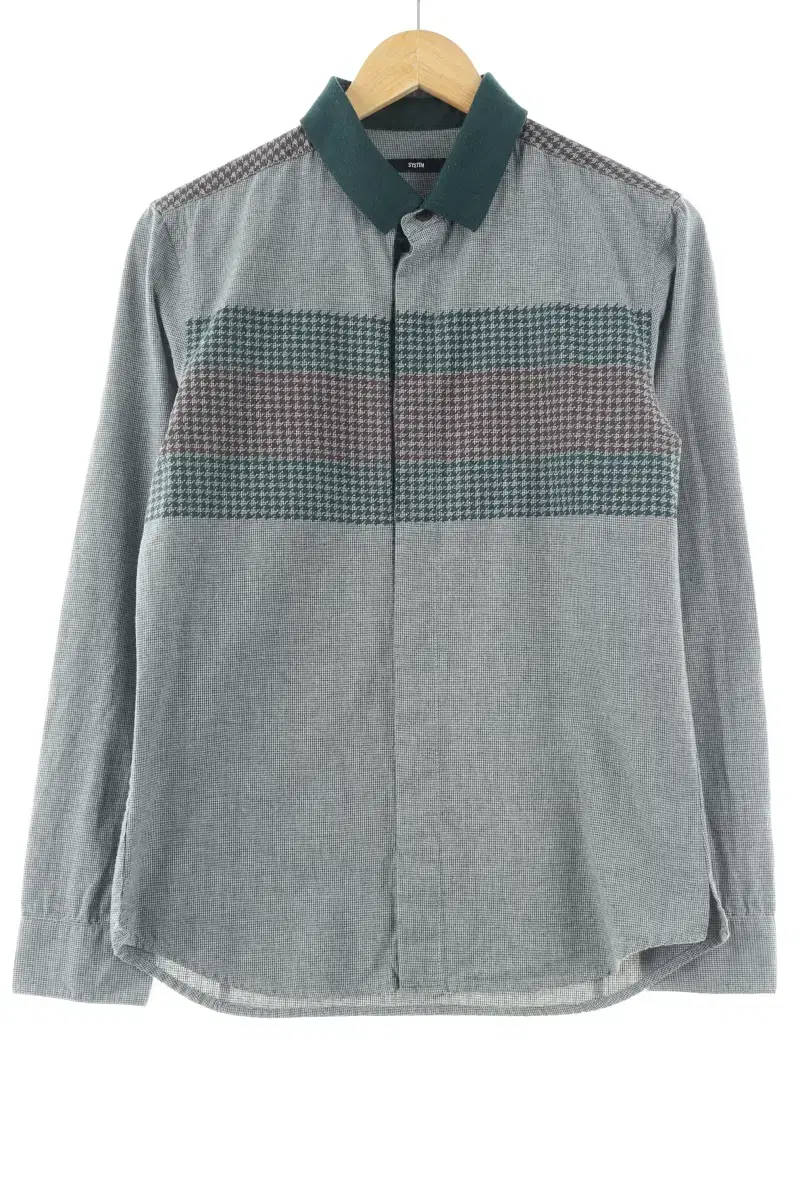 (M) System Shirt Southern Gray Cotton Old School - FBDF