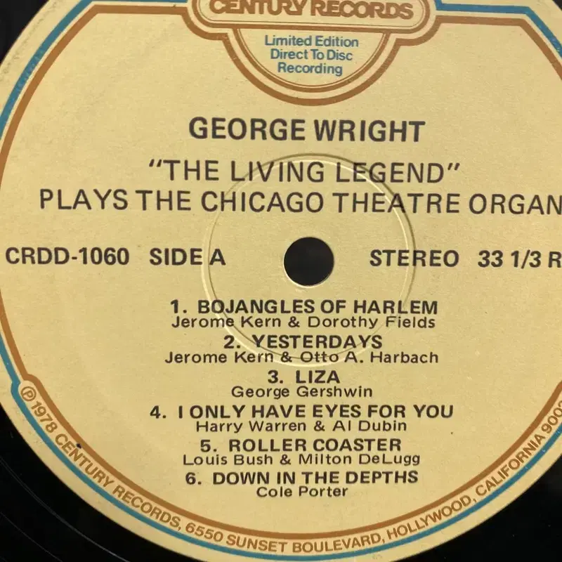 GEORGE WRIGHT LP / AA6130