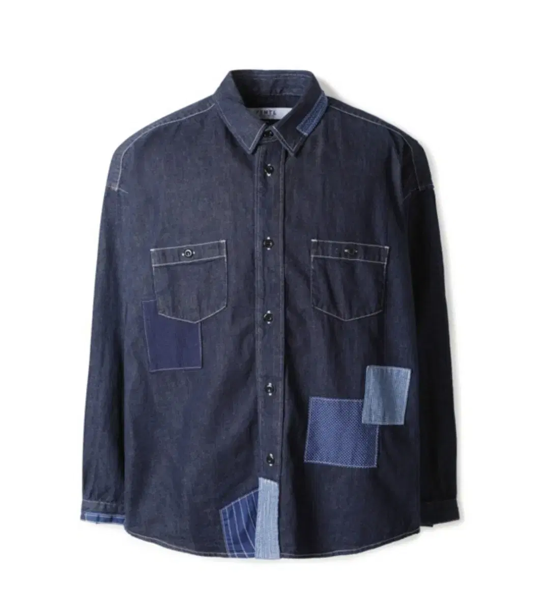 New 105) FDMTL Denim Patchwork Shirt Japan 4 size 100-105