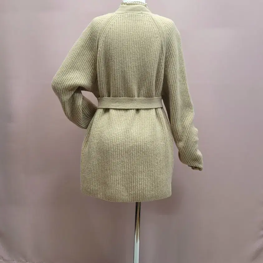 FINE CASHMERE 울 가디건 제천끈 세트