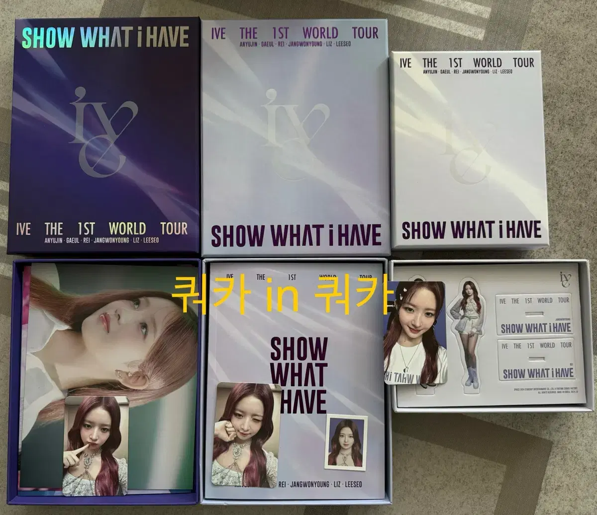 Ive worldtour blu-ray,dvd,kit buncheol to sell.(lew)