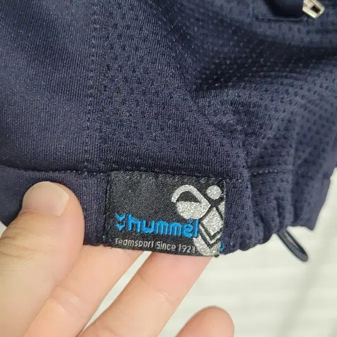 [4XL]hummel험멜 네이비x블루로고사이드라인 빅사이즈져지 XXXXL