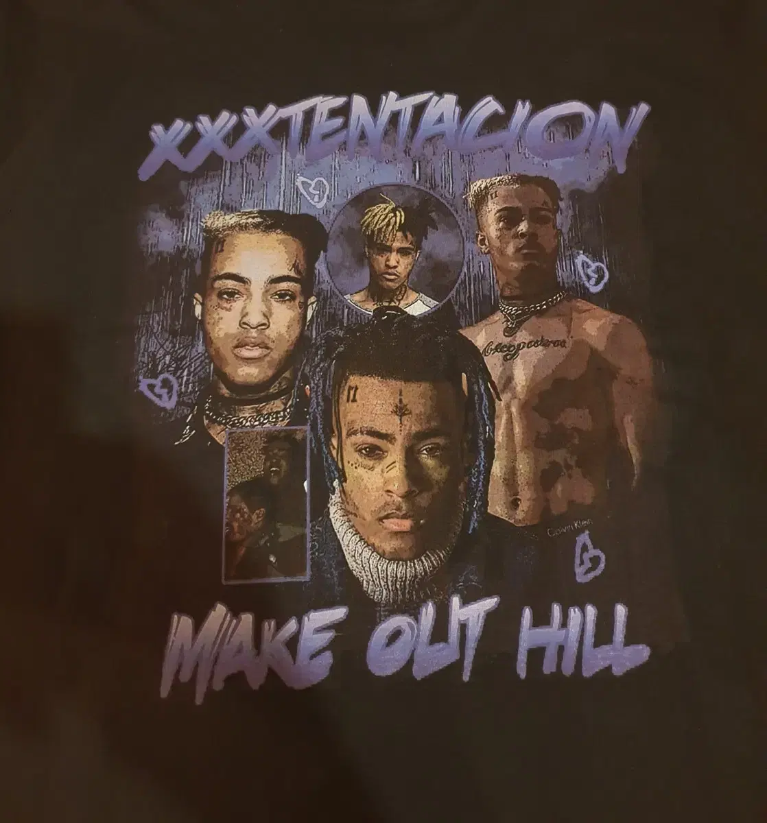 텐타시온 반팔 프린팅 티셔츠 XXXTENTACION 힙합 외힙 티