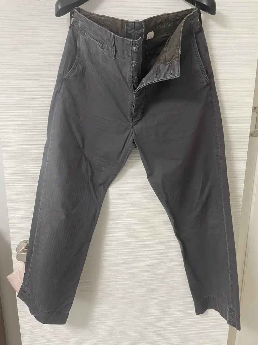 Double L Black Herringbone Field Chino (32/30)