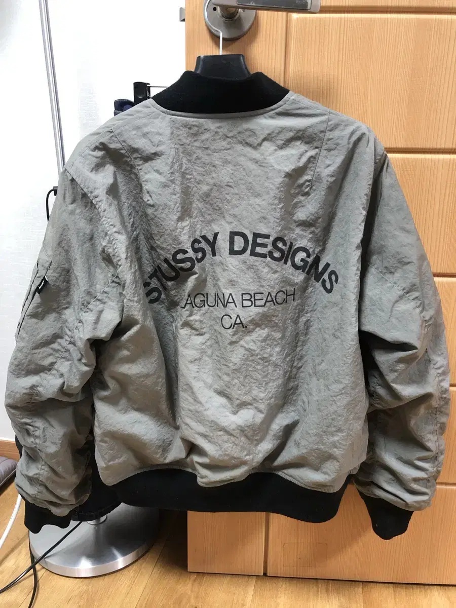 스투시 stussy 빈티지 항공점퍼 블루종