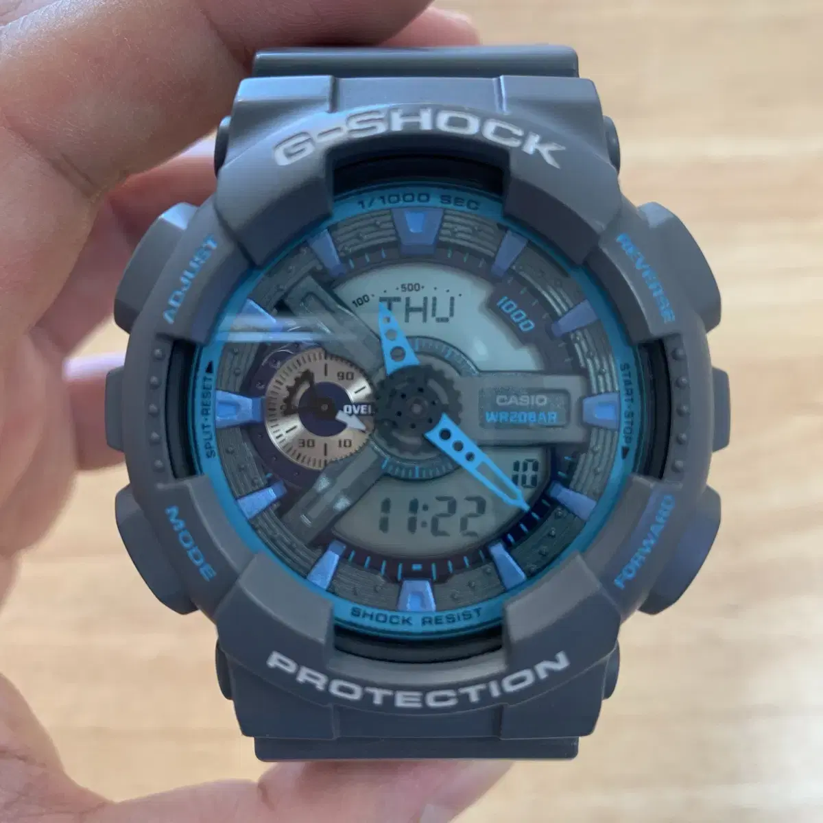 지샥 빅페이스 (G-SHOCK GA-110) 그레이 & 씨블루 판매합니다