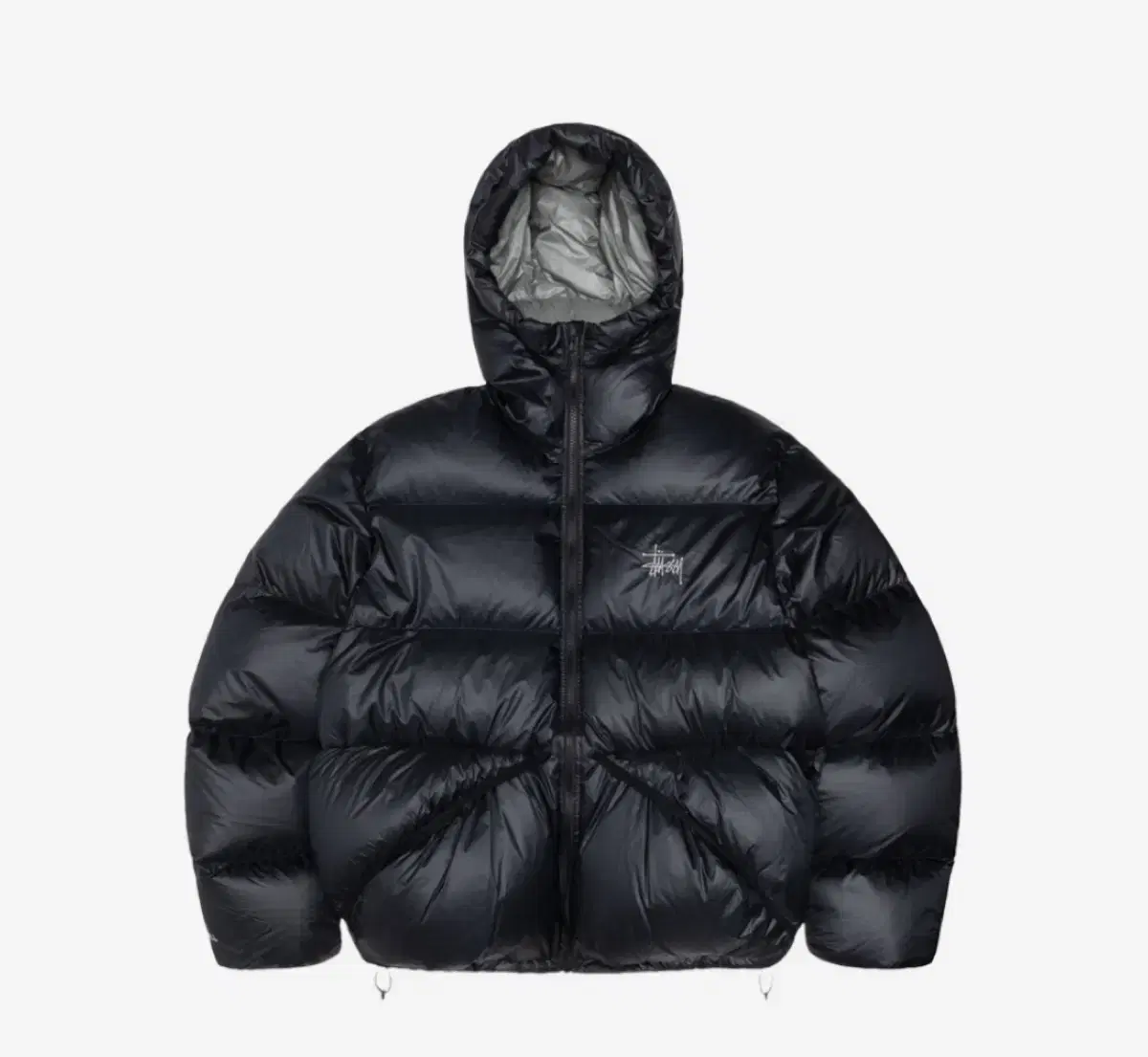 [M] Stussy Down Parka Micro Ripstop Black