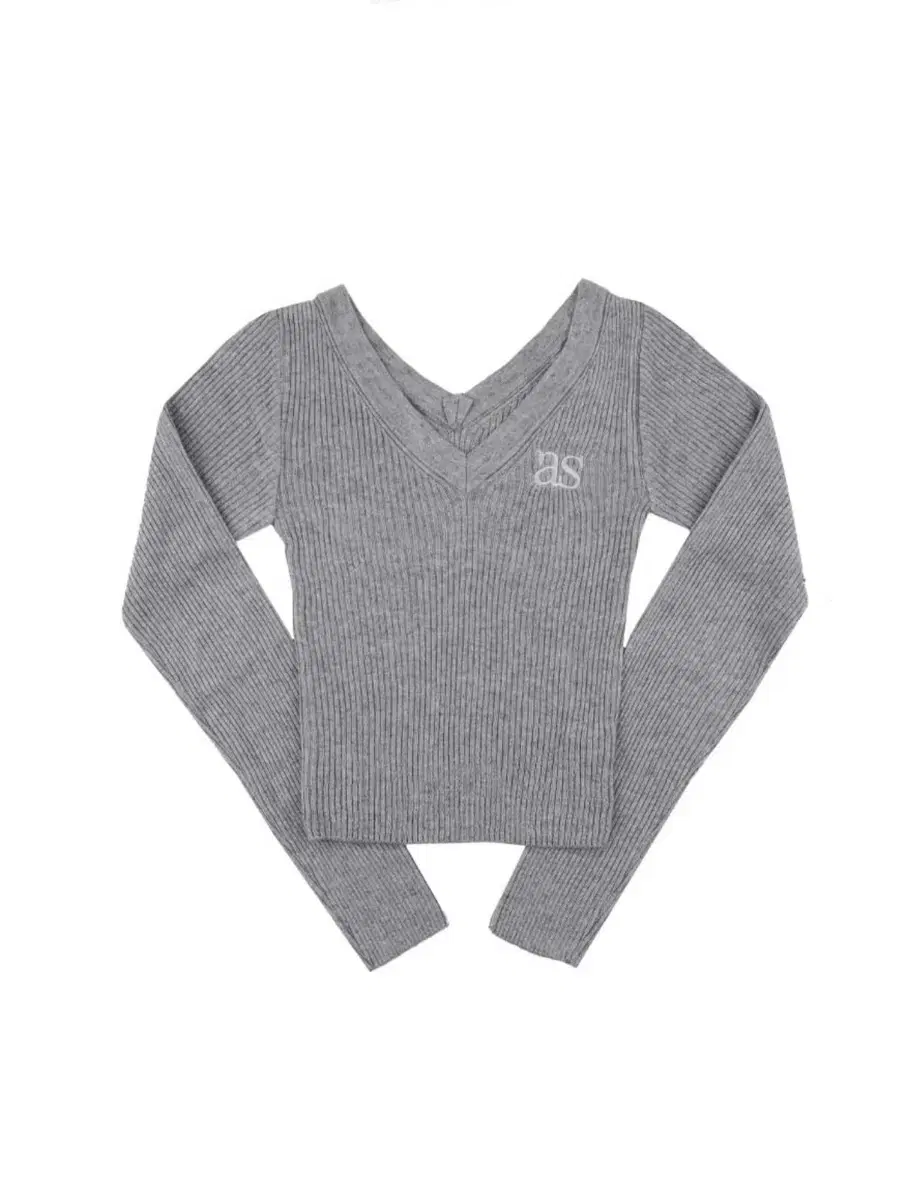 애즈온 LARA KNIT GRAY 라라 니트