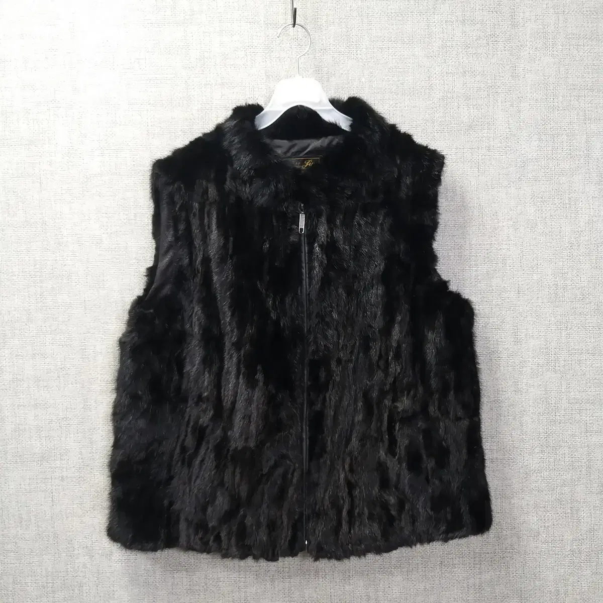 3c. jin fur natural real mink black vest women88