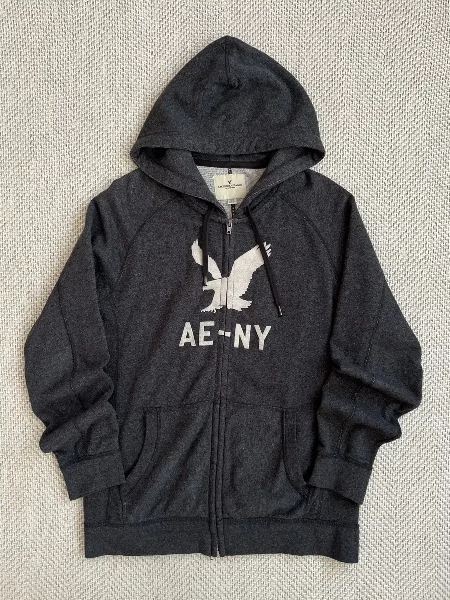 M) American Eagle Big Logo Hoodie Zip Up