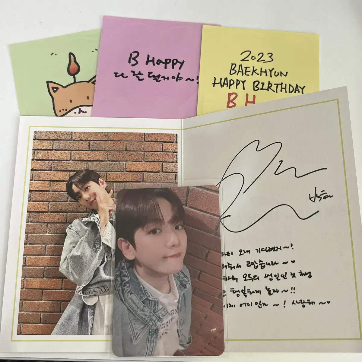 2023 baekhyun Birthday Party Kungil Party photocard postcard sticker full set WTS