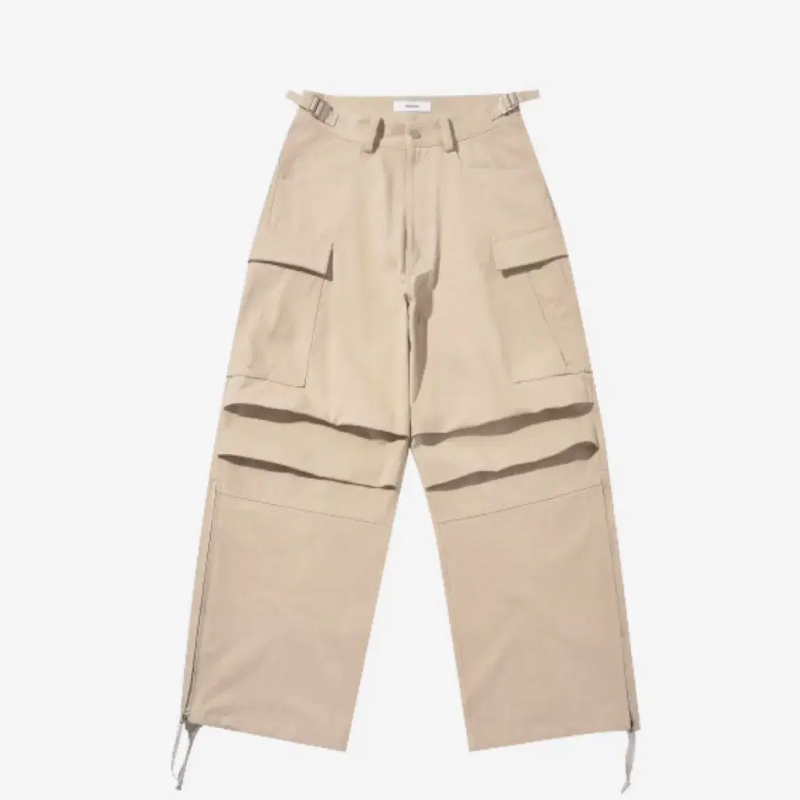 논노드 Side zip cargo pants- Beige 카고팬츠