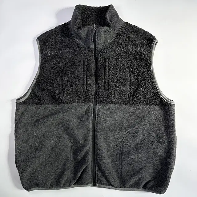 cavempt fleece zip vest