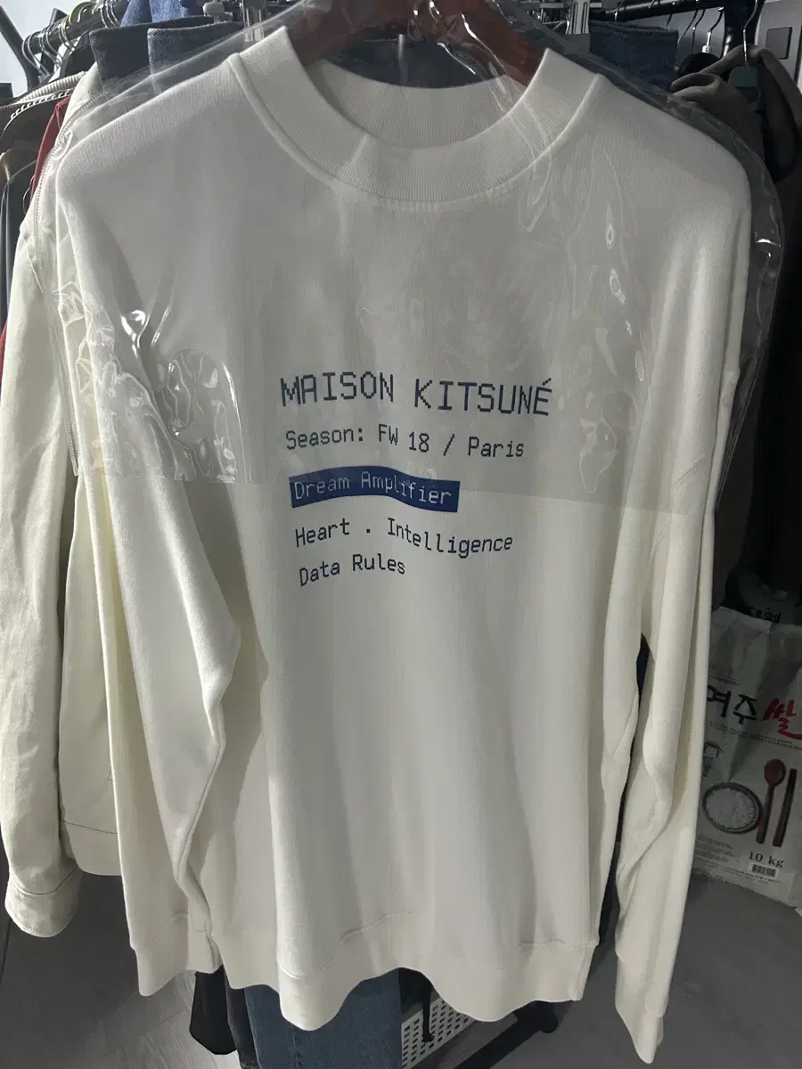 Maison Kitsune L Domestic 105~105cm Men's and Women's Overfit Man-to-Man