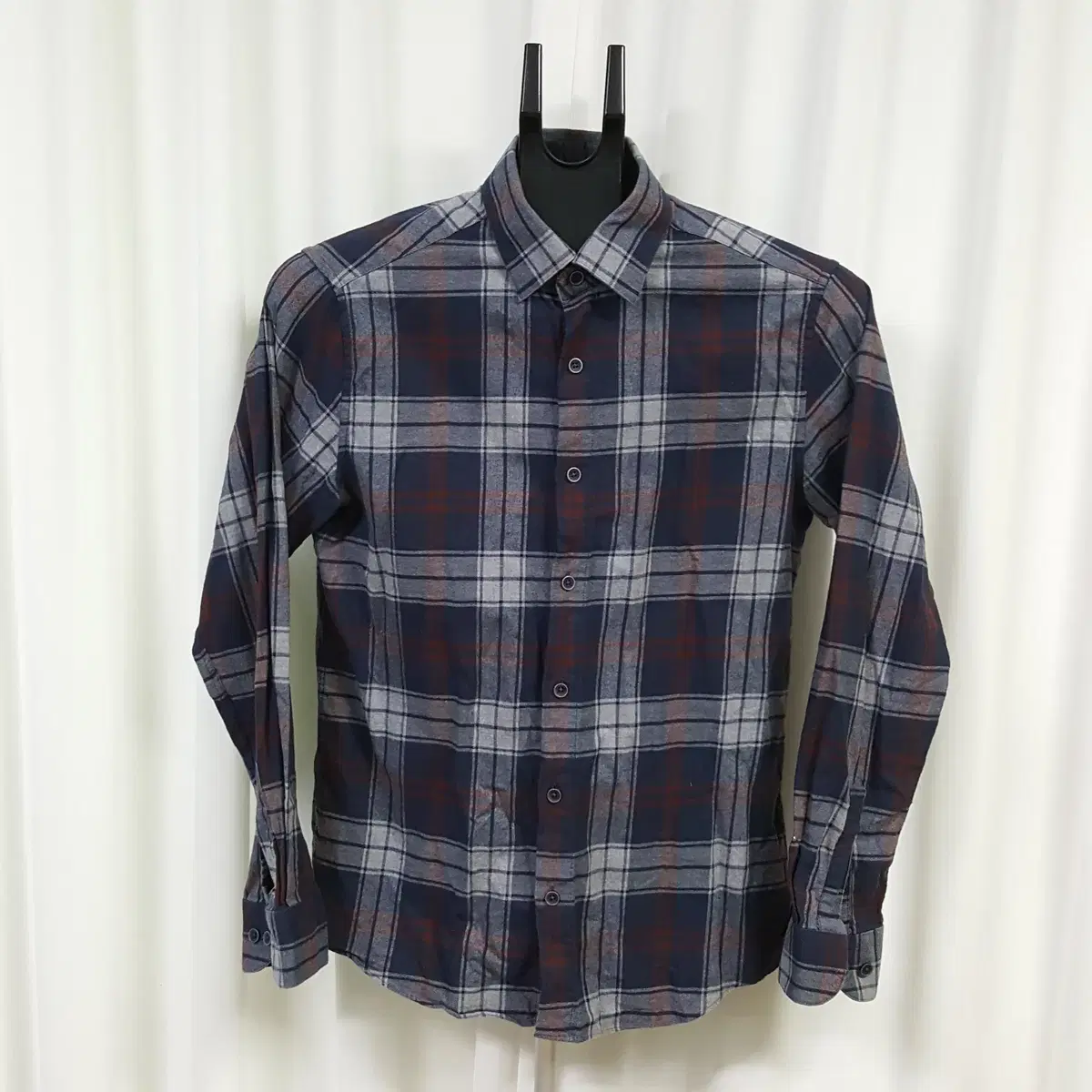 Daks Slim Fit Check Shirt Men's 95 Oilcloth