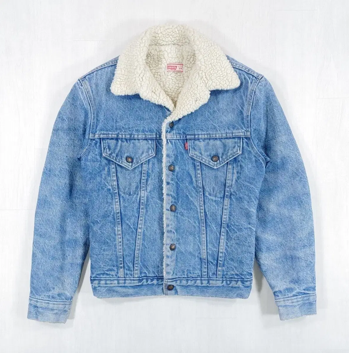 70s Levi's Sherpa Denim Jacket 34