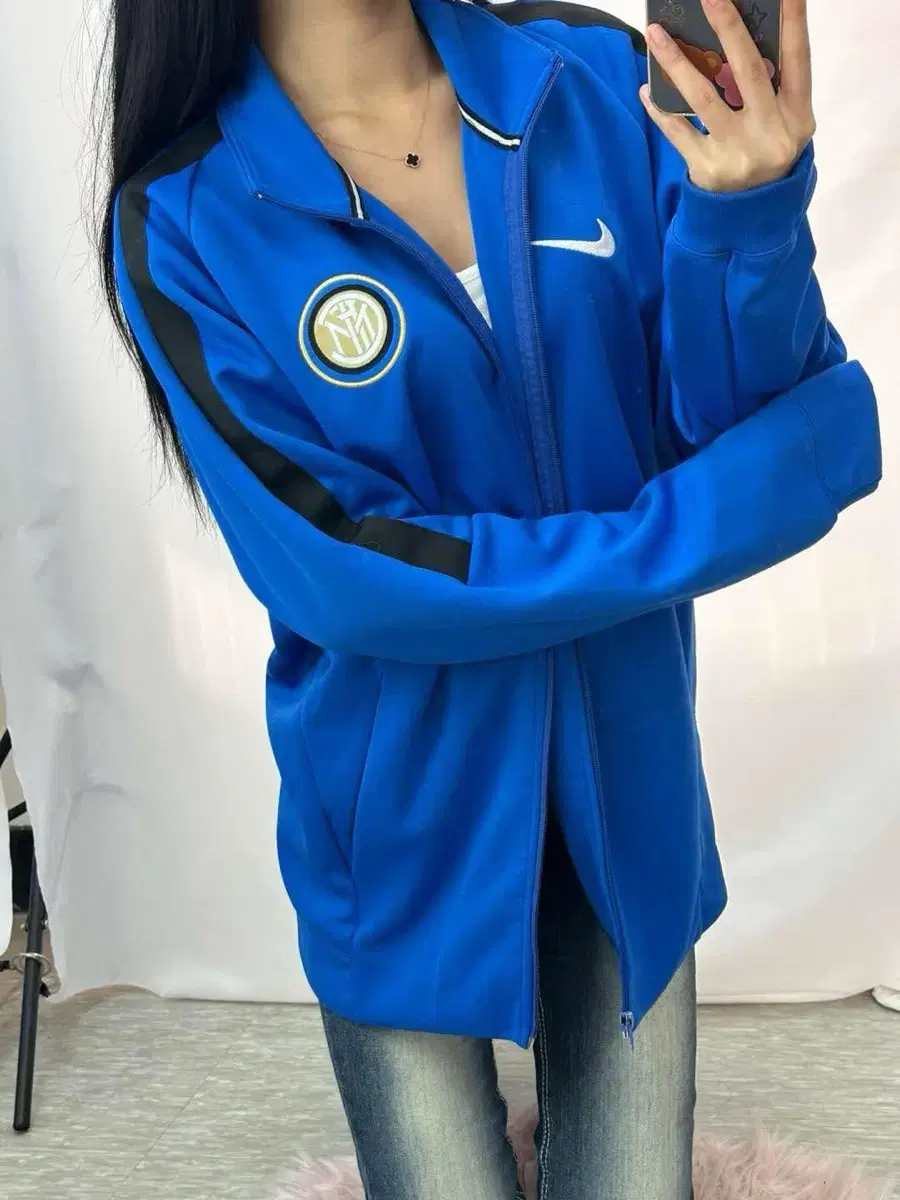 *Heirloom Nike Inter Milan Shirt Blockcore Tracktop Rare Jersey (L)